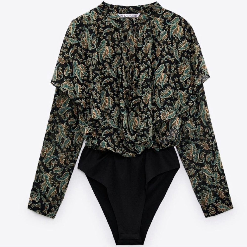 ZARA Bodysuit Blouse